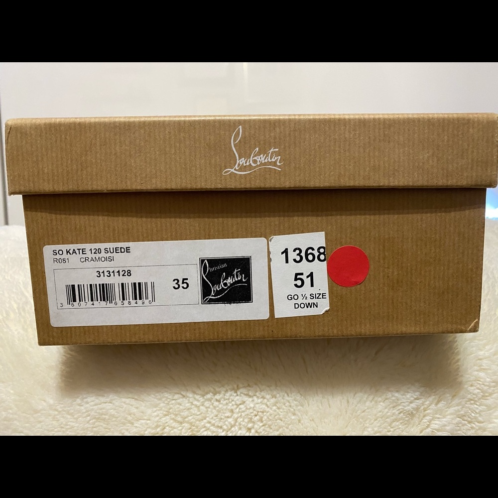 Christian Louboutin So Kate 120 Suede - Cramoisi - Picture 2 of 6